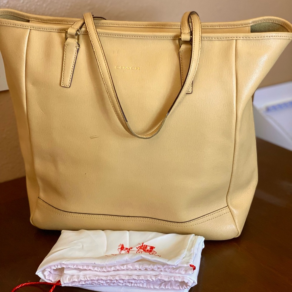 Coach NorthSouth City Leather Extra Large Tote # 23821